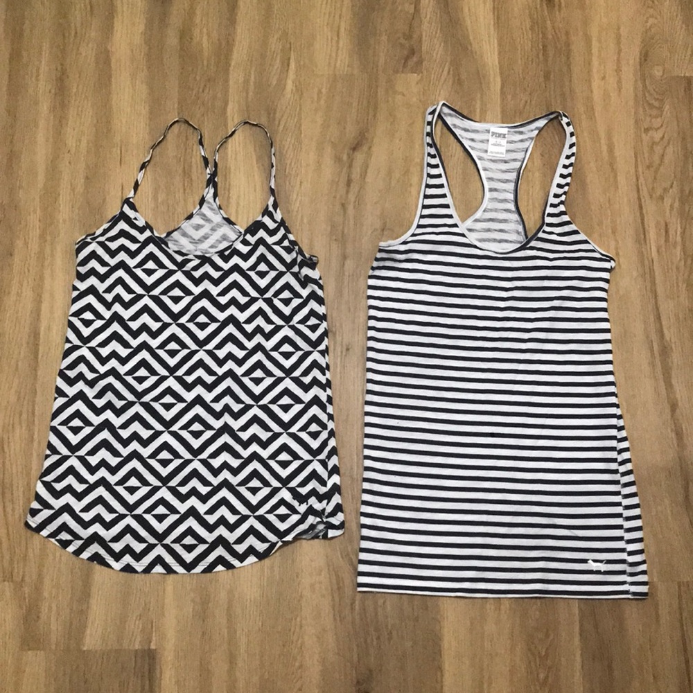 2 PINK tank tops